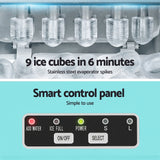 Devanti 12kg Ice Maker Machine w/Self Cleaning Green