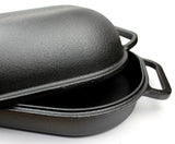 BRUNSWICK BAKERS BY CLASSICA PRE-SEASONED CAST IRON BREAD BAKING PAN - SIZE: 39 X 26CM