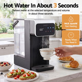 Devanti Instant Hot Water Dispenser 3L Heating Kettle 2400W Touch Control Water Black