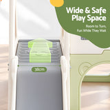 Keezi 5-in-1 Kids Slide Climbing Frame Basketball Hoop Play Set Blocks 3+