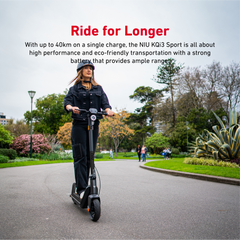 NIU ELECTRIC KICK SCOOTER KQI3 SPORT BLACK (GRADE A - REFURB)