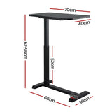 Artiss Laptop Desk Height Adjustable Mobile Workstation Computer Desks 70CM