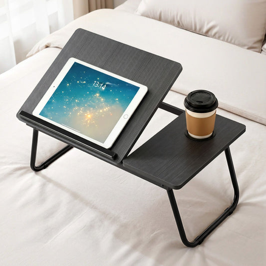 Artiss Laptop Desk Bed Table Foldable Portable Desktop Black