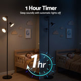 Artiss LED Tree Floor Lamp, 36W Modern Dimmable Standing Lamp with Remote & Touch Control, 4 Color Temperatures, 3 Rotatable LED Light Floor Lamps for Living Room, Bedroom, Office