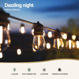 82m Festoon Lights Christmas Fairy String Lights Outdoor Party Garden Decor