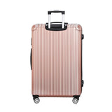 Wanderlite 28-inch Luggage Set with TSA Lockï¿½ABS Hard Shell Travel Suitcase Organiser Luggage Case Rose Gold
