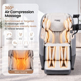 Livemor Elite Pro 4D Massage Chair with AI Wellness Detection & AI Body Scan, Zero Gravity, Full Body Air Compression, Extended SL Track, 12 Auto Programs, Professional Foot Massage, Waist Heating, Voice Control