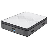 Giselle Bedding Queen Mattress 37cm 4-in-1 Adjustable Firmness Cooling Gel Memory Foam Dual-Zone Flippable for Couples