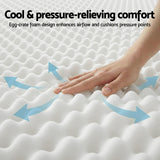 Giselle Double Mattress 20cm with Reinforced Edge Support Egg-Crate Foam