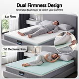 Giselle Bedding King Mattress 23cm Pocket Spring Mattress with Adjustable Firmness Reversible Foam Layer for Medium Firm & Firm Support Motion Isolation Bedroom Bed