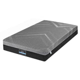 Giselle Single Mattress 26cm Firm Pocket Spring Dual Edge Support Dark Grey