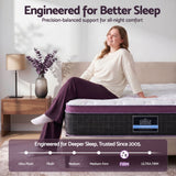 Giselle Double Euro Top Mattress Firm Pocket Spring Edge Support