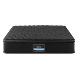 Giselle Bedding King Mattress 34cm Euro Top with 5-Zone Pocket Spring Support Black