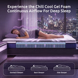 Levitex Queen Mattress 23CM With Pocket Spring & Cooling Gel Foam, Medium-Firm Full-Body Support, Mattresses In A Box