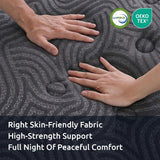 Levitex 34 cm Pocket Spring Mattress with Reinforced Edge Support & 5-Zone Pressure Relief Breathable Gel Memory Foam Hybrid Mattress for Back Pain Queen