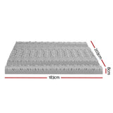 Giselle Bedding 8cm Memory Foam Mattress Topper 7-Zone Graphite King