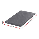 Giselle 8cm Memory Foam Mattress Topper Gel Dual Layer Foam Bamboo Single