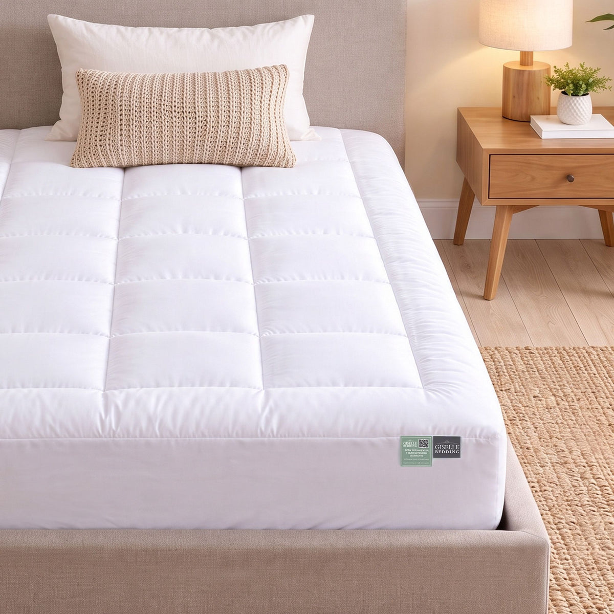 Giselle 5cm King Single Memory Foam Mattress Topper Pillow Top with Gel Foam