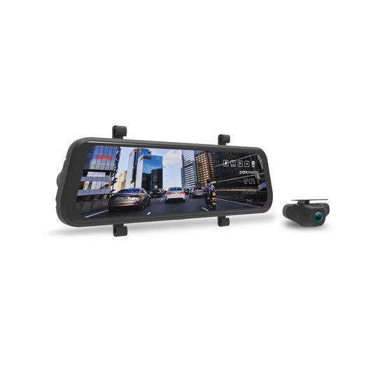 PARKMATE Smart 9.66” Touch Screen DVR Mirror and Reversing Camera Pack