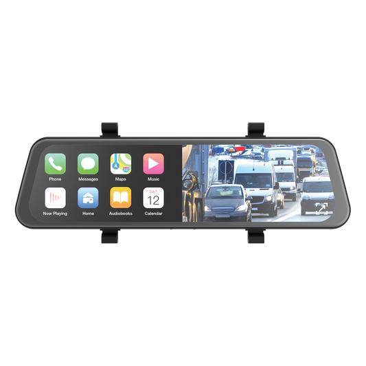PARKMATE 9.66” Touch Screen DVR Mirror Monitor with Smart Display