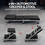 Giantz Garage Creeper 2-in-1 Mechanic Stool Rolling Automotive Z Creeper Seat