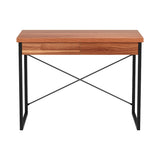 Artiss Computer Desk Drawer Storage Walnut 100CM