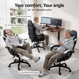 Artiss Gaming Office Chair with 8 Point Message Reline Ergonomic White