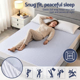 Giselle Cooling Mattress Protector Waterproof Deep Pocket Fitted Cover Queen