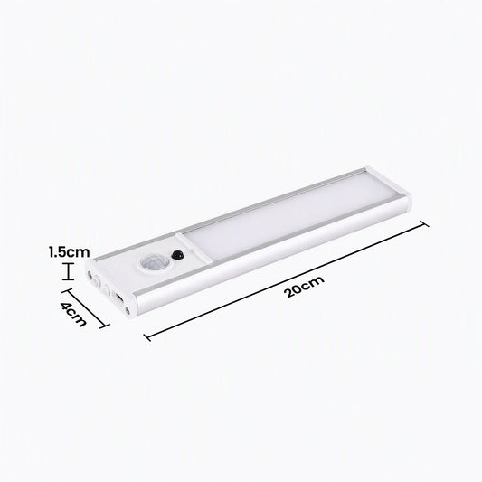 Artiss 4-Pack Motion Sensor Cabinet Lights, 20cm Dimmable LED Closet Light with 5 Colors, Type-C Rechargeable Magnetic Night Light with 5 Colors