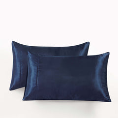 CLEVERPOLLY TWIN PACK SATIN PILLOWCASES WHITE