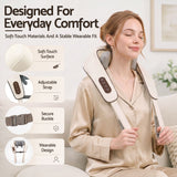 Livemor Neck Massager with Heat Pillow Shiatsu Shoulder Back Massager Pain Relief Tissue Kneading