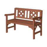 Gardeon Outdoor Garden Bench Wooden Chair 2 Seat Patio Furniture Lounge Natural