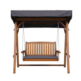 Gardeon Swing Chair Wooden Garden Bench Canopy 2 Seater Outdoor Furniture