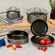 Swiss Diamond Hard Anodised 5 Piece Cookware Set