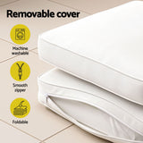 Gardeon Outdoor Chaise Lounge Cushion Lounge Chair Pad Sunbed Mattress Beige