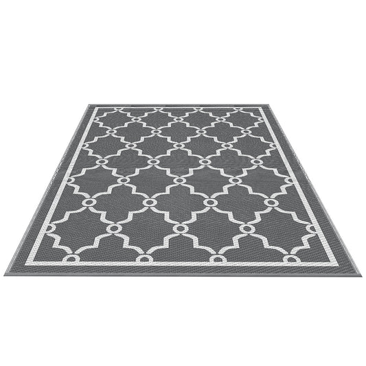Gardeon Outdoor Rugs 152x244cm Large Carpet Reversible Area Mat PP Dual-Sided Patio Rug Maroc