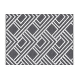 Gardeon Outdoor Rugs 274x366cm Reversible PP Dual-Sided Area Mat Large Carpet Patio Rug Grey