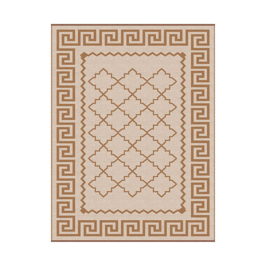 Gardeon Outdoor Rugs 274x366cm Large Carpet Reversible PP Dual-Sided Area Mat Patio Rug Khaki