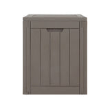 Gardeon Outdoor Storage Box 118L Container Lockable Garden Toy Tool Shed Grey