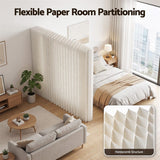 Artiss Paper Room Divider Folding Partition Screen Honeycomb Privacy Screen Freestanding 150cm White