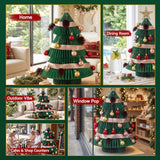 Jingle Jollys Paper Christmas Tree 61CM w/ Star Topper Xmas Decor Tabletop Green DIY Ornament Set
