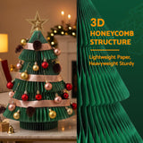 Jingle Jollys 3PCS Christmas Tree Decoration with Lights Foldable Easy Setup Tree