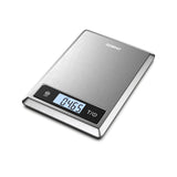 RENPHO SMART NUTRITION SCALE - BLE - 3XAAA - 9X6.3X0.8 INCH - GREY STAINLESS STEEL (UP TO 11LB)