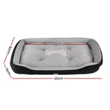 i.Pet Pet Bed Dog Bed Soft PP Cotton Mat Sleeping Comfy Cushion Washable Extra Large
