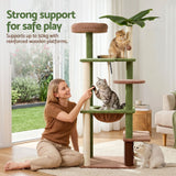 i.Pet Cat Tree Tower 152cm Jungle Multi-Level Scratching Post Leafy Canopy