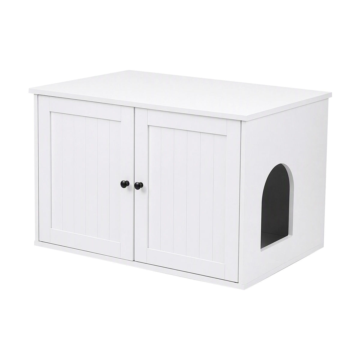 i.Pet 80x53cm Cat Litter Box Enclosure Hidden Litter Tray Cabinet Furniture White