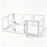 i.Pet Dog Pet Playpen 10 Panels Clear PET Plastic 152x100x57cm for Puppy Exercise