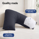 Giselle V Shape Pillow Boomerang Nursing Body Cushion Grey