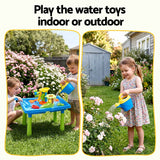 Keezi Ride On Digger with Sand and Water Table Sandpit Toys Set