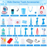 Keezi Kids Doctor Play Set Pretend Dentist Play Set Toy Medical Kits 30PCS